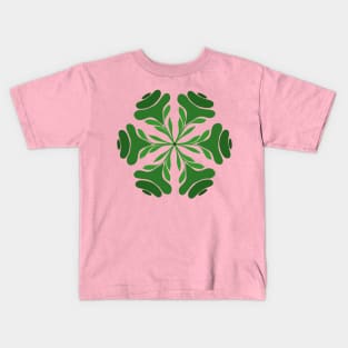 Green Leaf Mandala Kids T-Shirt